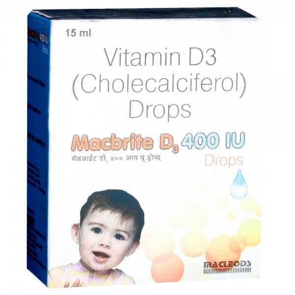Macbrite D3 400 IU Drops 15 ml Macbrite D3 400 IU Drops 15 ml