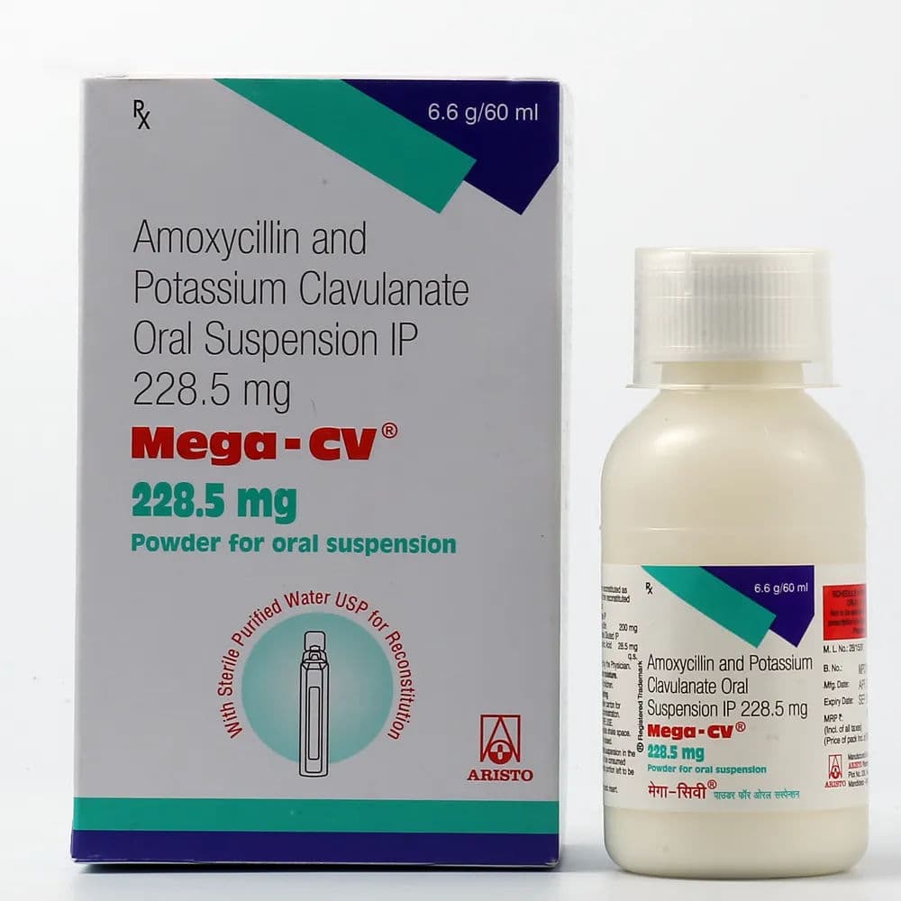 Mega CV Dry Syrup 228.5mg/60 ml