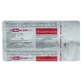Met XL AMT 50/5/40 mg Tablet (10 Tab)