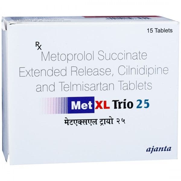 Met XL Trio 25 mg Tablet (15 Tab)