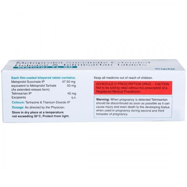 Metolar TL 50 mg Tablet (10 Tab)