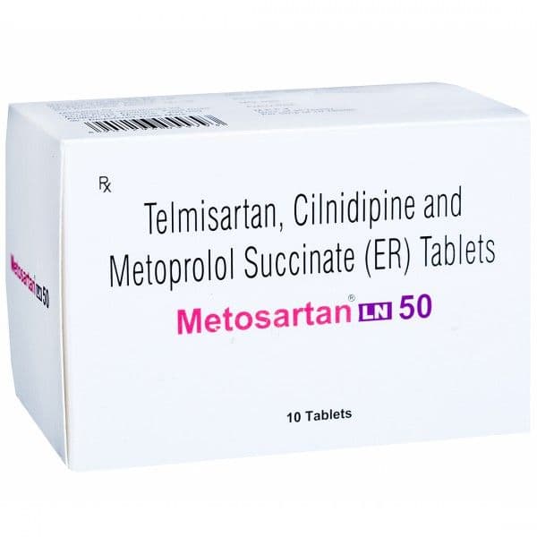 Metosartan LN 50 mg Tablet (10 Tab)