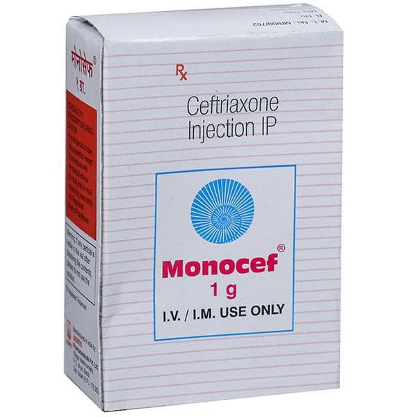 Monocef 1 gm Injection Monocef 1 gm Injection