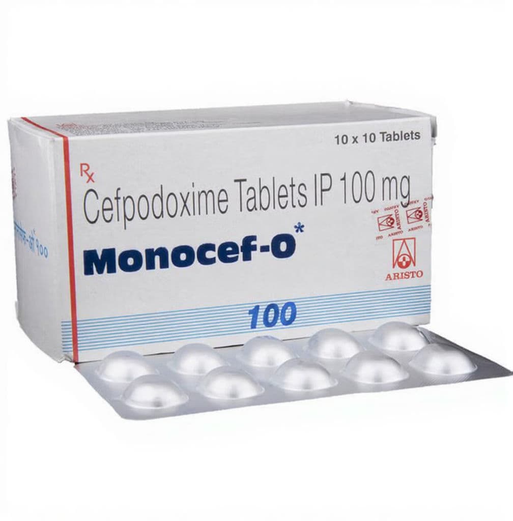 Monocef O 100 mg Tablet (10 Tab)
