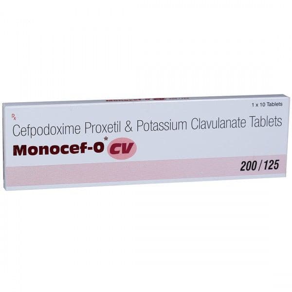 Monocef O CV 200/125 mg Tablet (10 Tab)