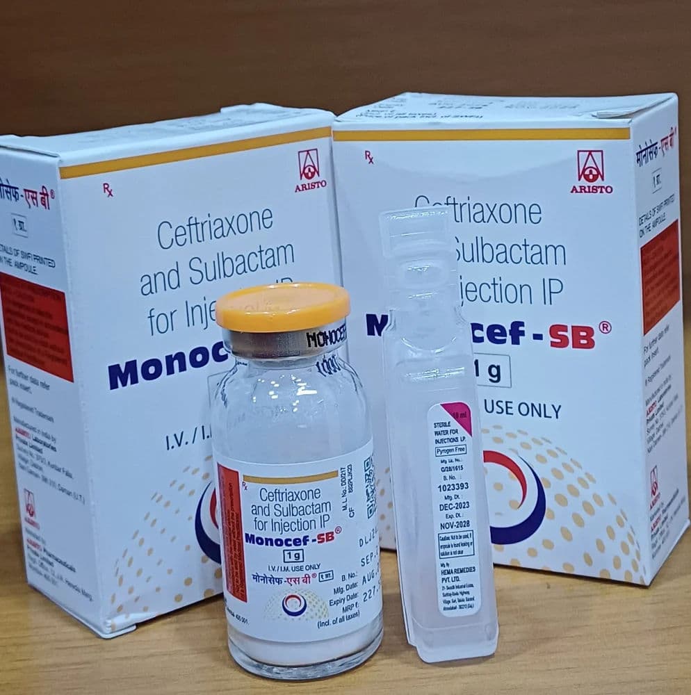 Monocef SB Injection 1 gm