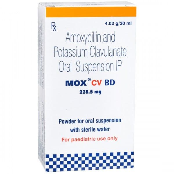 Mox CV BD 228.5 mg Susp 30 ml
