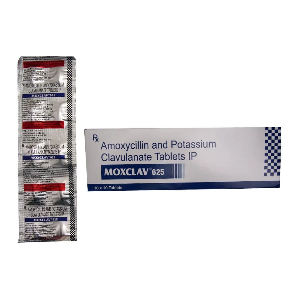 Moxclav 625 mg Tablet (10 Tab)