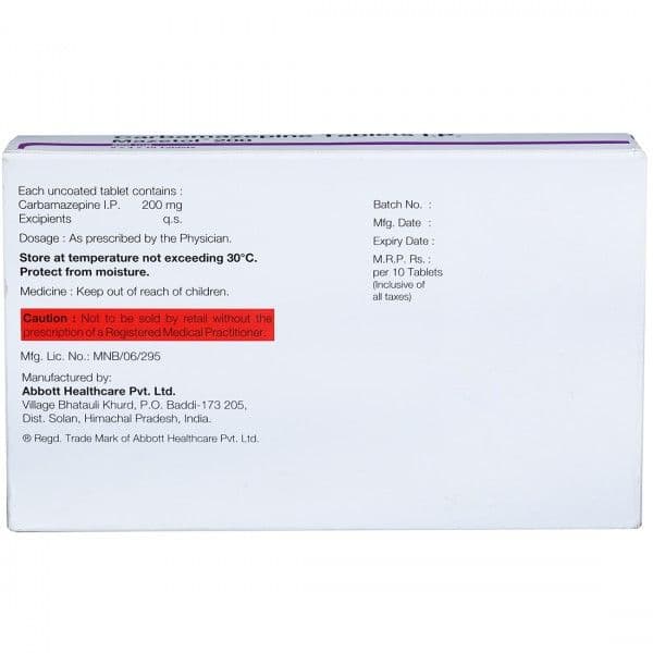 Mazetol 200 mg Tablet (10 Tab)