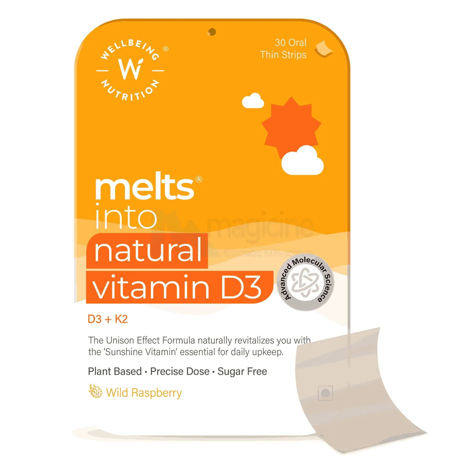 Wellbeing Natural Vitamin D3 D3+K2 Bone Health Pack 1
