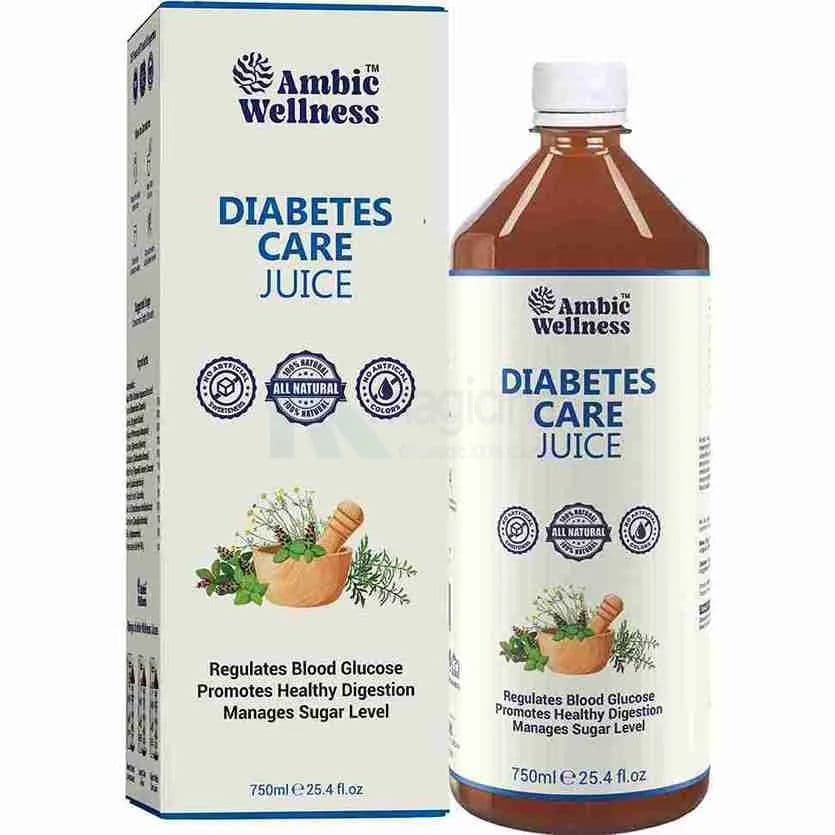 Ambic Wellness Diabetes Care Juice | Maintain Healthy Sugar Levels I Lowers Bad Cholestrol - 750 Ml