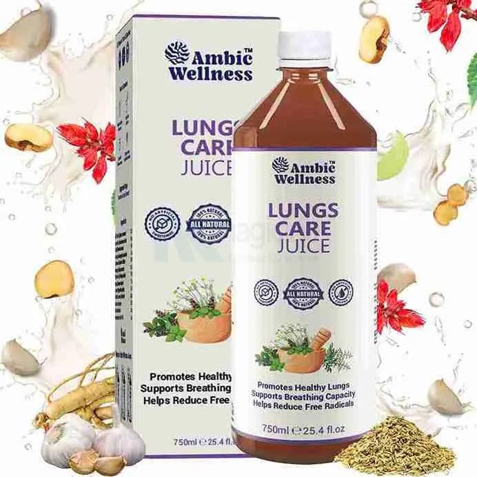 Ambic Wellness Lungs Care Juice I Organic Lung Cleanser - 750ML