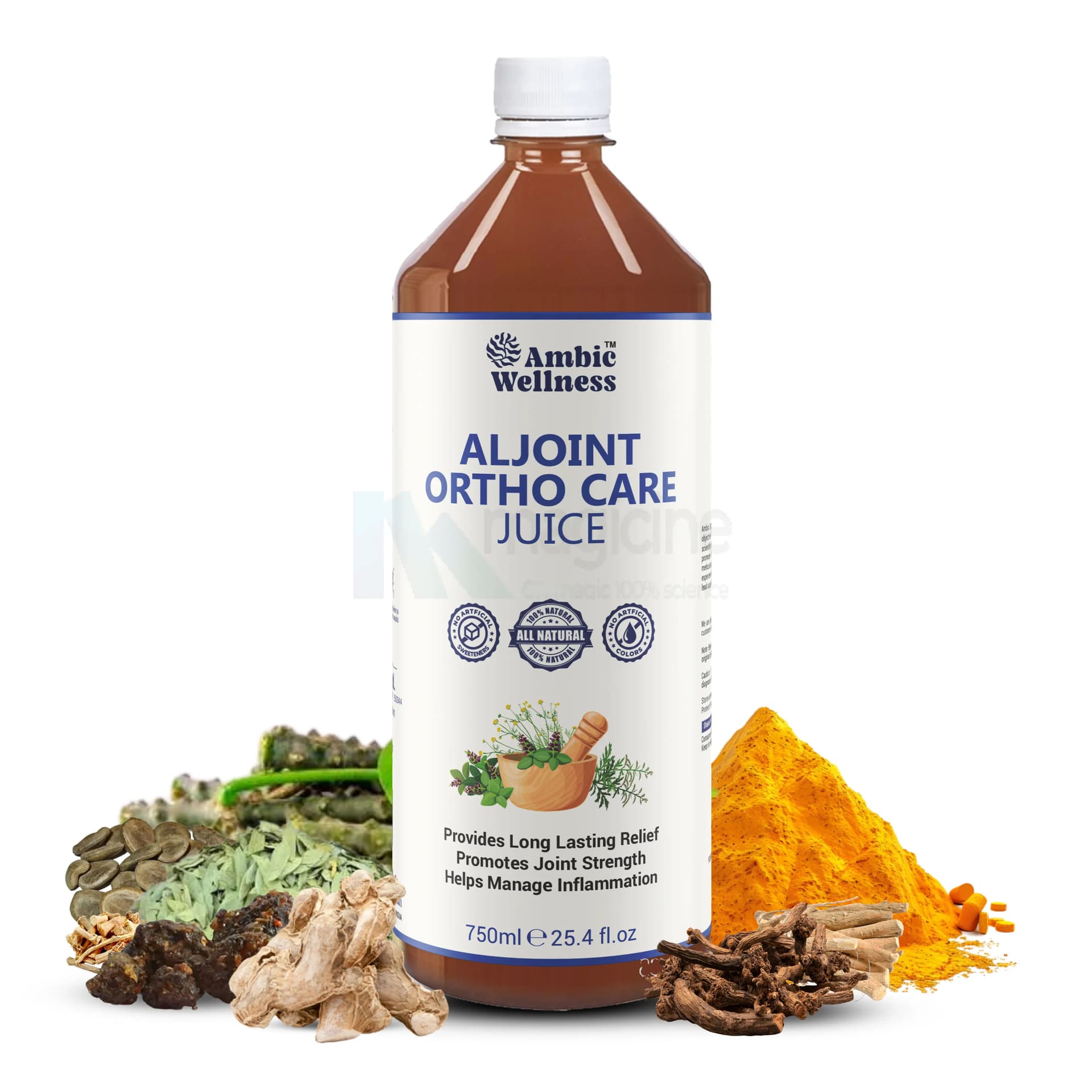 Ambic Wellness Aljoint Ortho Care Juice For Pain Relief | For Joint Pain & Muscular Pain 750 Ml