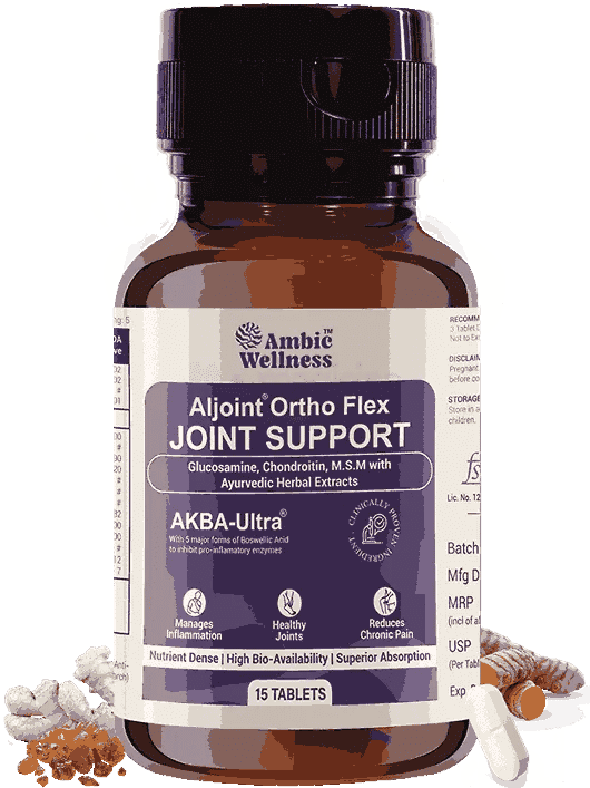Ambic Wellness Aljoint Ortho Flex Tablet | Joint & Muscular Pain, Rheumatoid Arthritis - 15 Tabs