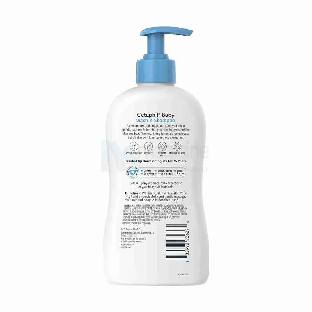 Cetaphil Baby Wash Shampoo With Calendula 400ML