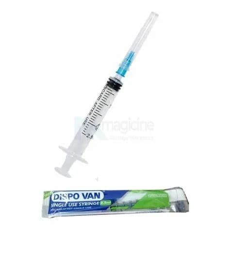 Dispovan 2.5Ml Syringe 24G