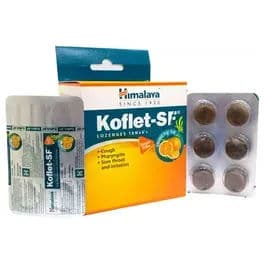 Himalaya Ginger Mint Koflet-Sf Cough Lozenges | Relieves Cough & Sore Throat | Sugar Free