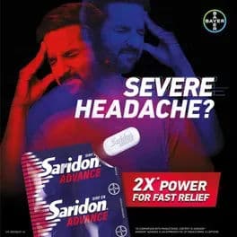 Saridon Advance Tablet For 5 In 1 Pain Relief