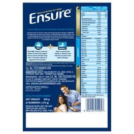 Ensure Powder Complete Balanced Drink for Adults | For Strength Immunity & Energy | With Essential Vitamins | Nutrition Formula Chocolate 950 g