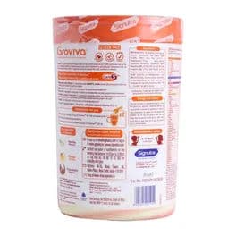 Groviva Child Nutrition for Physical Growth Brain Development Immunity | Flavour Strawberry Powder 400 g