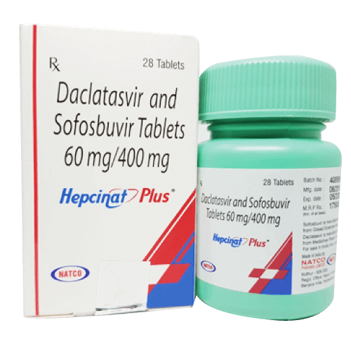 Sofosbuvir and Daclatasvir 60/400mg (Hepcinat Plus)