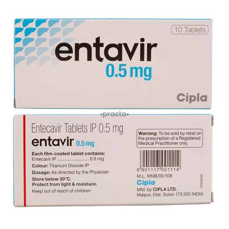 Entecavir 0.5mg Tablet (Entavir) UP To 47% Off