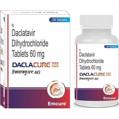 Daclatasvir Dihydrochloride 60mg Tablet (Daclacure)